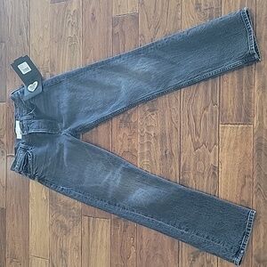 Mother - The Tomcat Ankle, Wash-On the Fly, Button fly, Black/Gray, Size 25 NWT